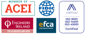 TJOC Accreditations - ACEI - Engineers Ireland - FIDIC - efca - AMTIVO